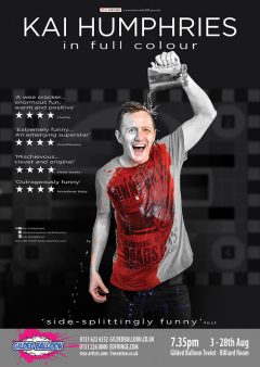 Kai Humphries In Full Colour Edinburgh Fringe 2016 flyer