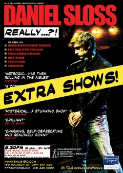 Daniel Sloss Edinburgh 2014 extra shows