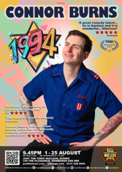 Connor Burns Edinburgh 2024 poster