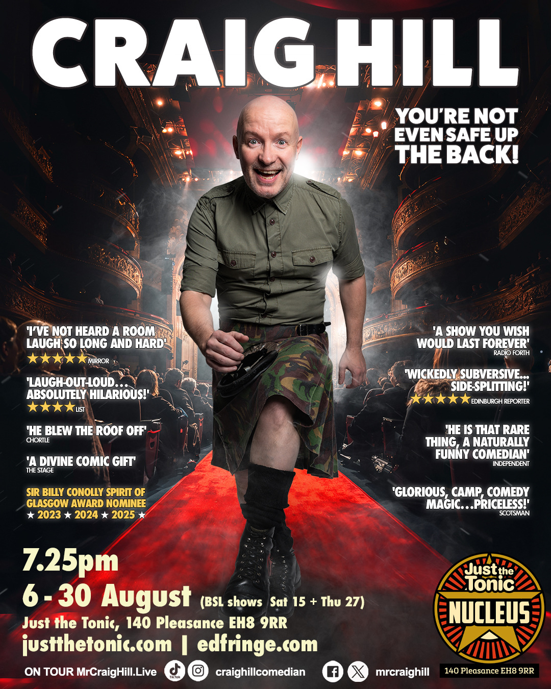 Craig Hill Edinburgh 2026